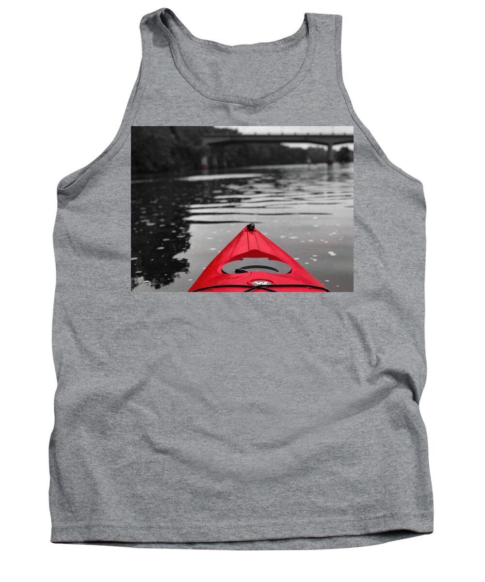 Kayaking Tank Top featuring the photograph Kayaking the Occoquan by Lora J Wilson