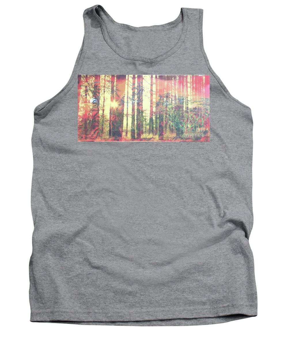Pomakai Street Tank Top featuring the painting Kilauea Forest by Michael Silbaugh