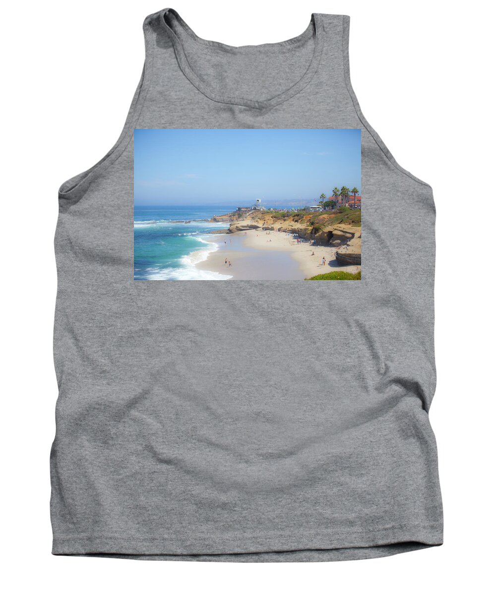Summer At La Jolla Cove Tank Top featuring the photograph La Jolla Cove by Catherine Walters