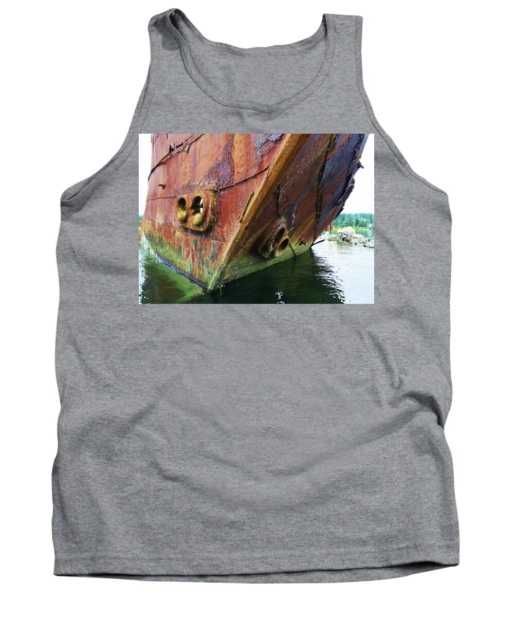 Ship Tank Top featuring the photograph Last tack by Fred Bailey