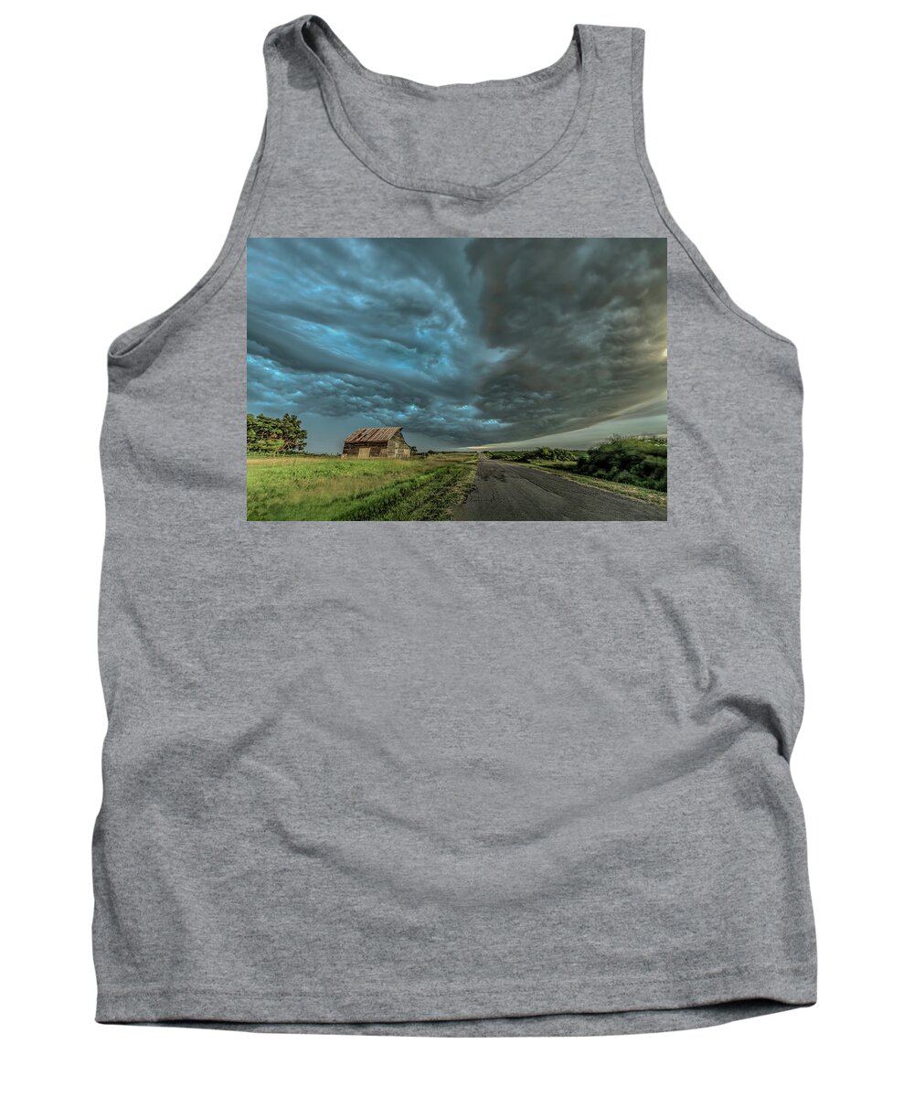 Tourism Tank Top featuring the photograph Lonely Road by Laura Hedien