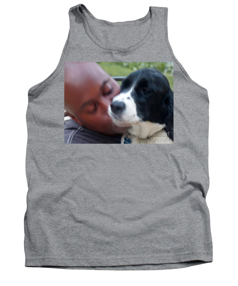 Man And His Dog Tank Top featuring the photograph Love by Rosanne Licciardi