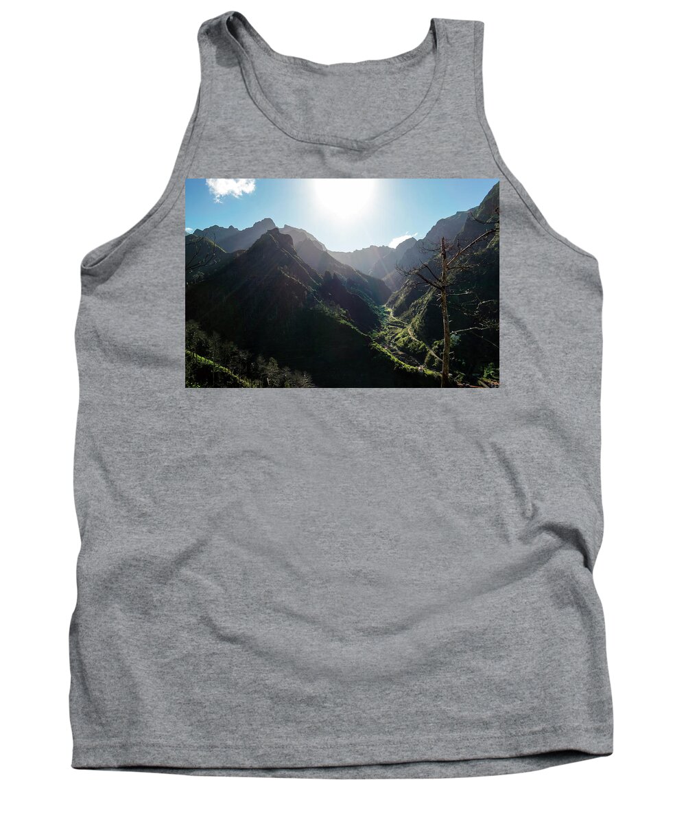 Madeira Tank Top featuring the photograph Madeira Island Interior by Claudio Maioli