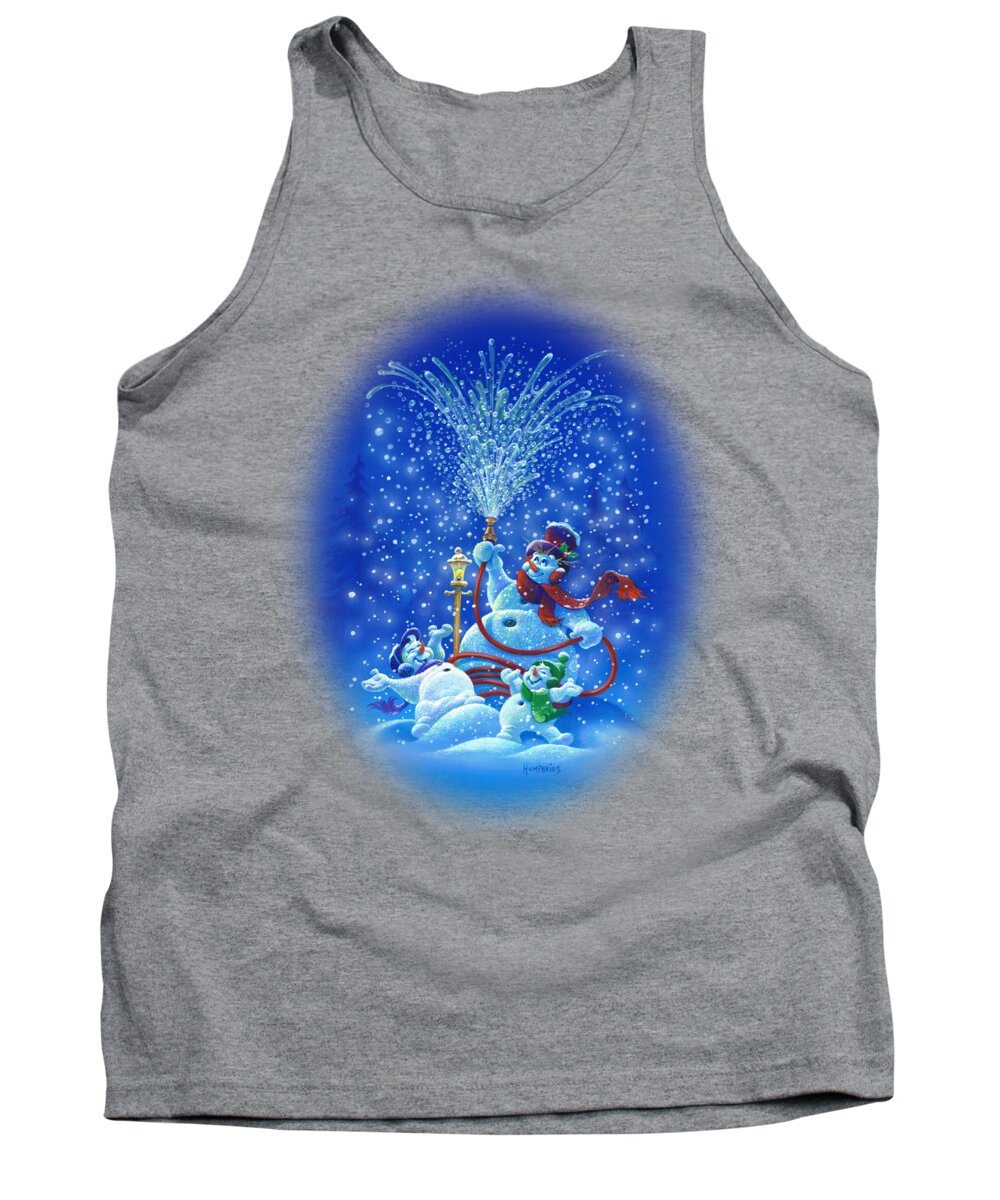 Michael Humphries Tank Top featuring the painting Making Snow by Michael Humphries