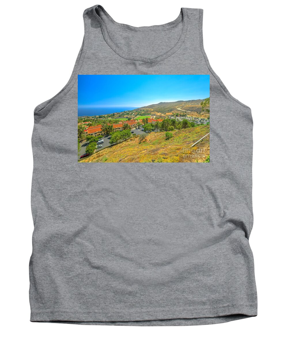Malibu California Tank Top featuring the photograph Malibu aerial view by Benny Marty