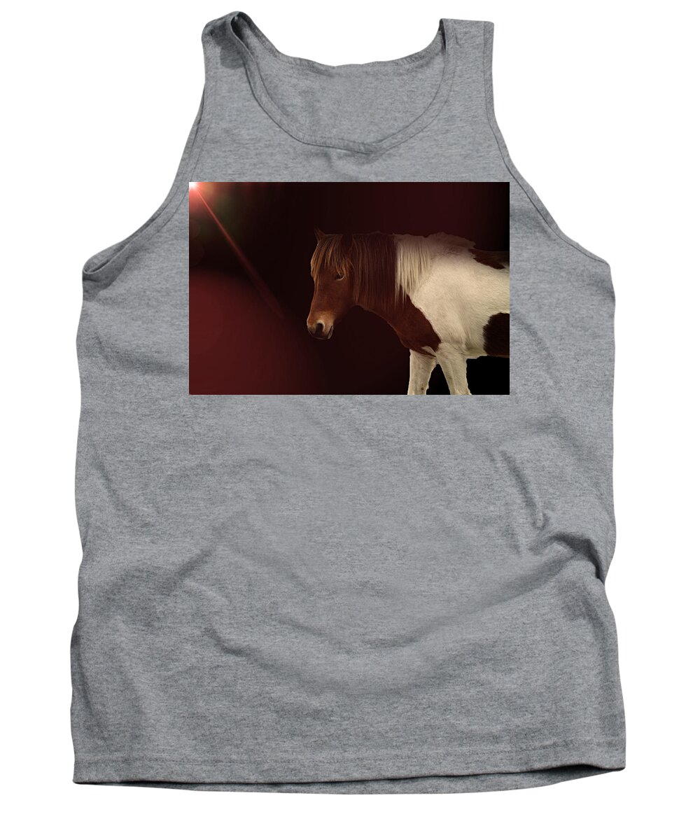 Horse Tank Top featuring the photograph Mane Event by Alison Frank