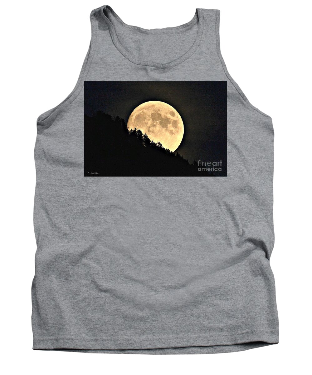 Moon Tank Top featuring the photograph Moonrise by Dorrene BrownButterfield
