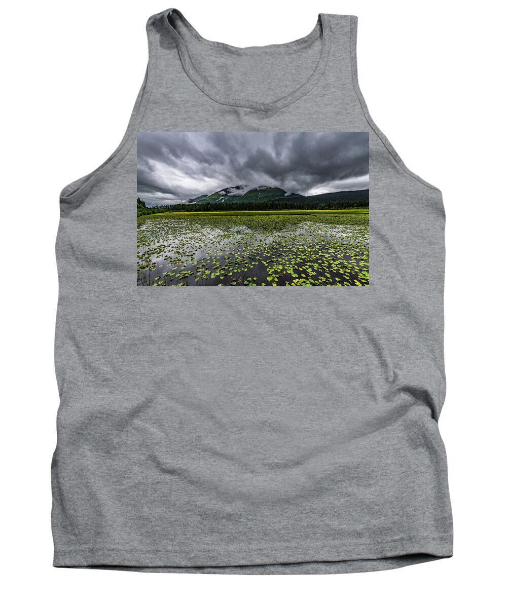 Alaska Tank Top featuring the photograph Moose Pond by David Downs