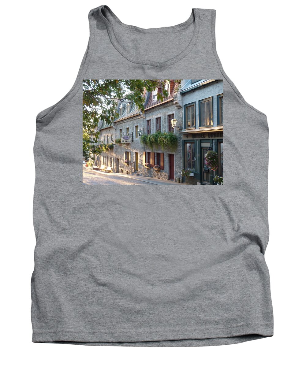Quebec City Tank Top featuring the photograph Sunrise in Lower Town Quebec City by Patricia Caron