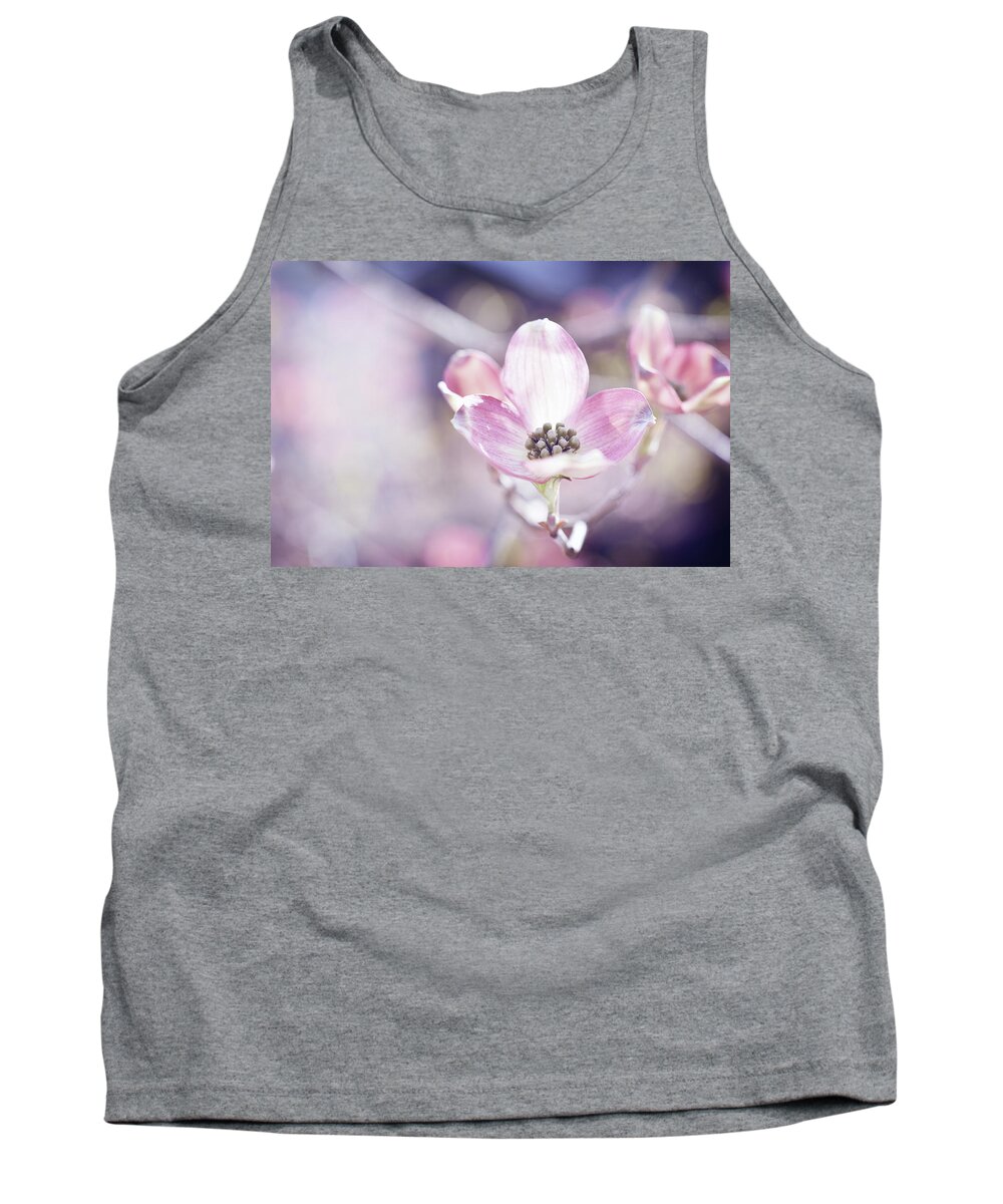Pink Dogwood Flower Tank Top featuring the photograph Morning Dogwood by Michelle Wermuth