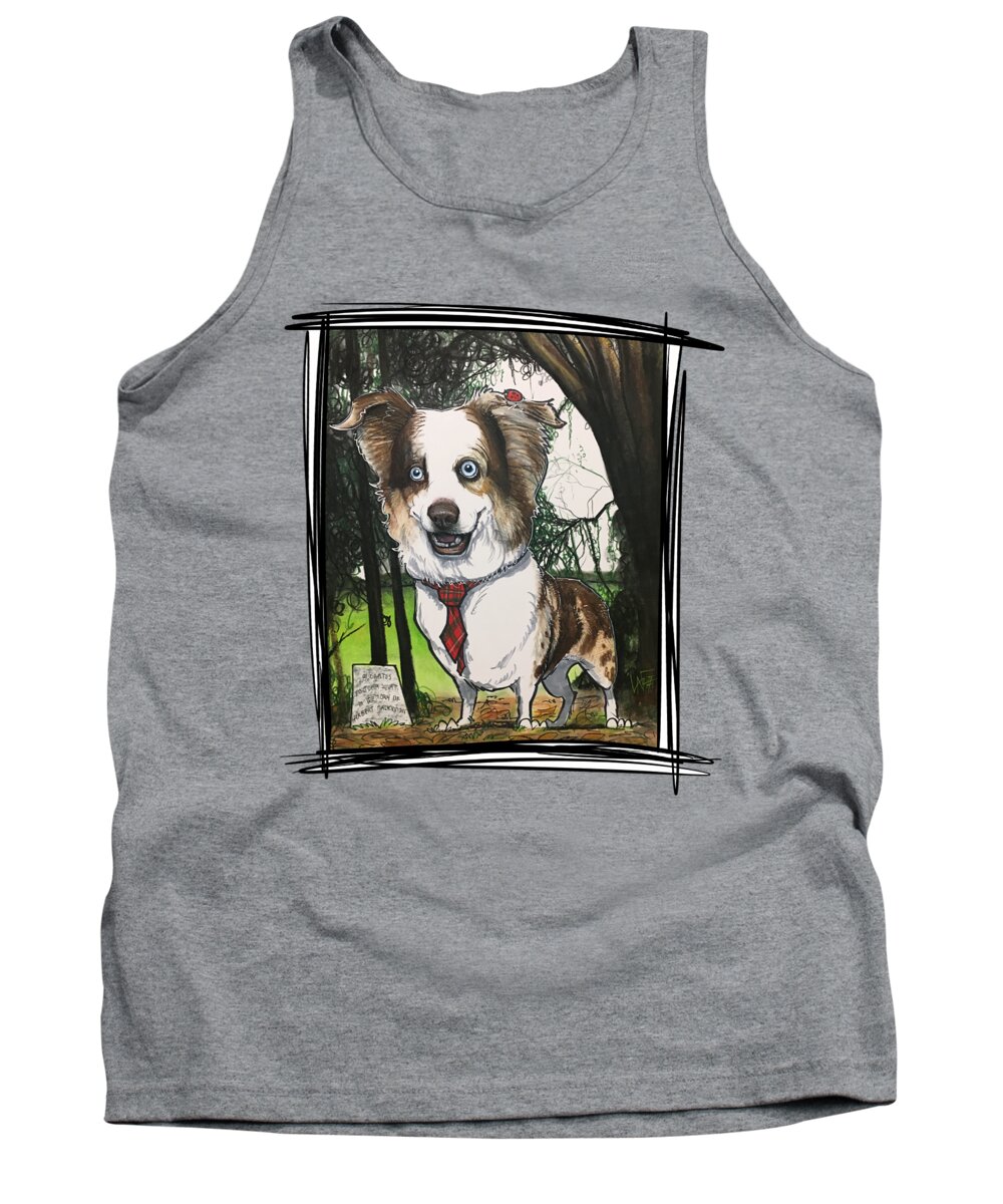 Muehlenweg Tank Top featuring the drawing Muehlenweg 5033 by Canine Caricatures By John LaFree