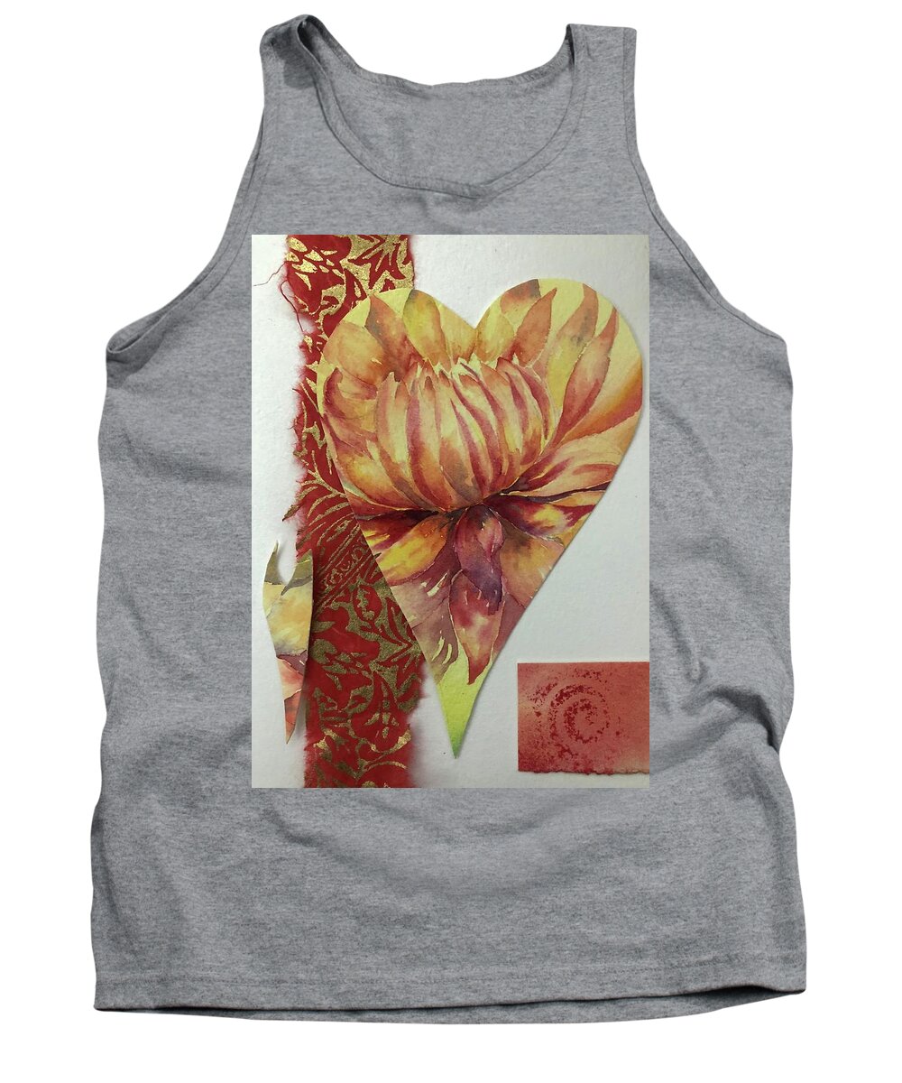 Valentine Tank Top featuring the painting My Valentine Two by Tara Moorman