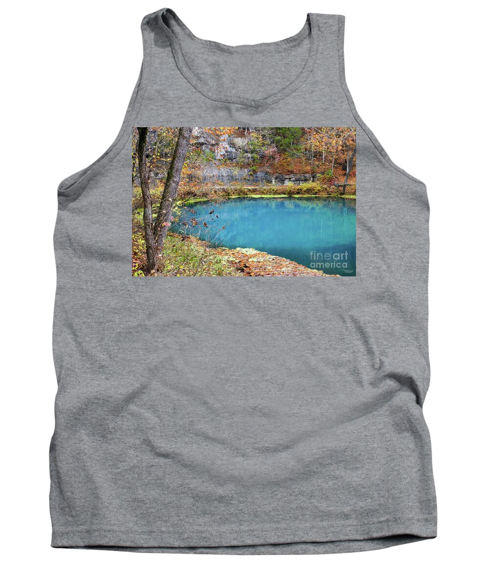 Ozarks Tank Top featuring the photograph Naturally Blue by Jennifer White
