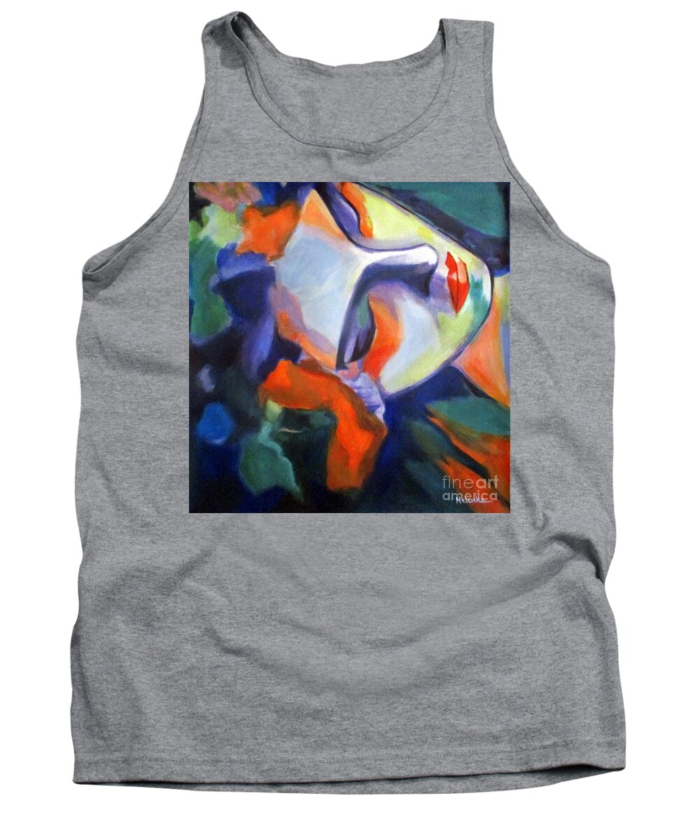 Affordable Original Paintings Tank Top featuring the painting Nightfall by Helena Wierzbicki