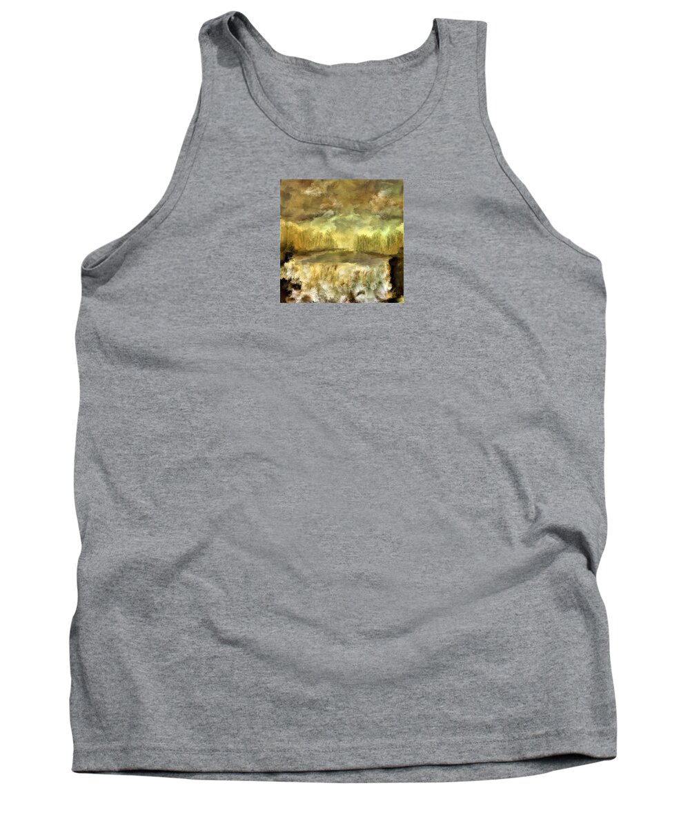 Waterfall Tank Top featuring the painting October at the Falls by Diane Chandler