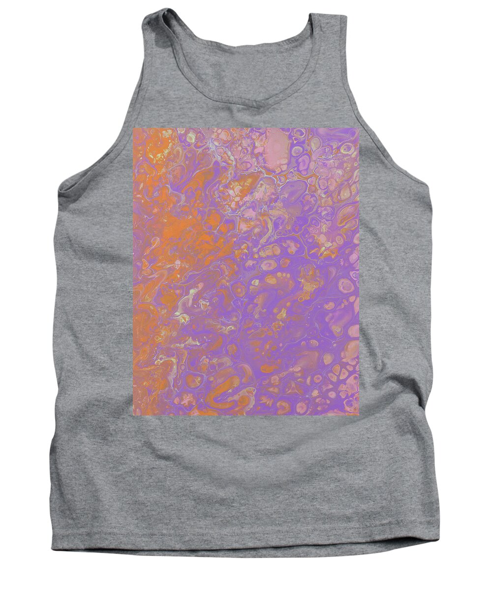 Fluid Tank Top featuring the painting Orange Creamsicle by Jennifer Walsh