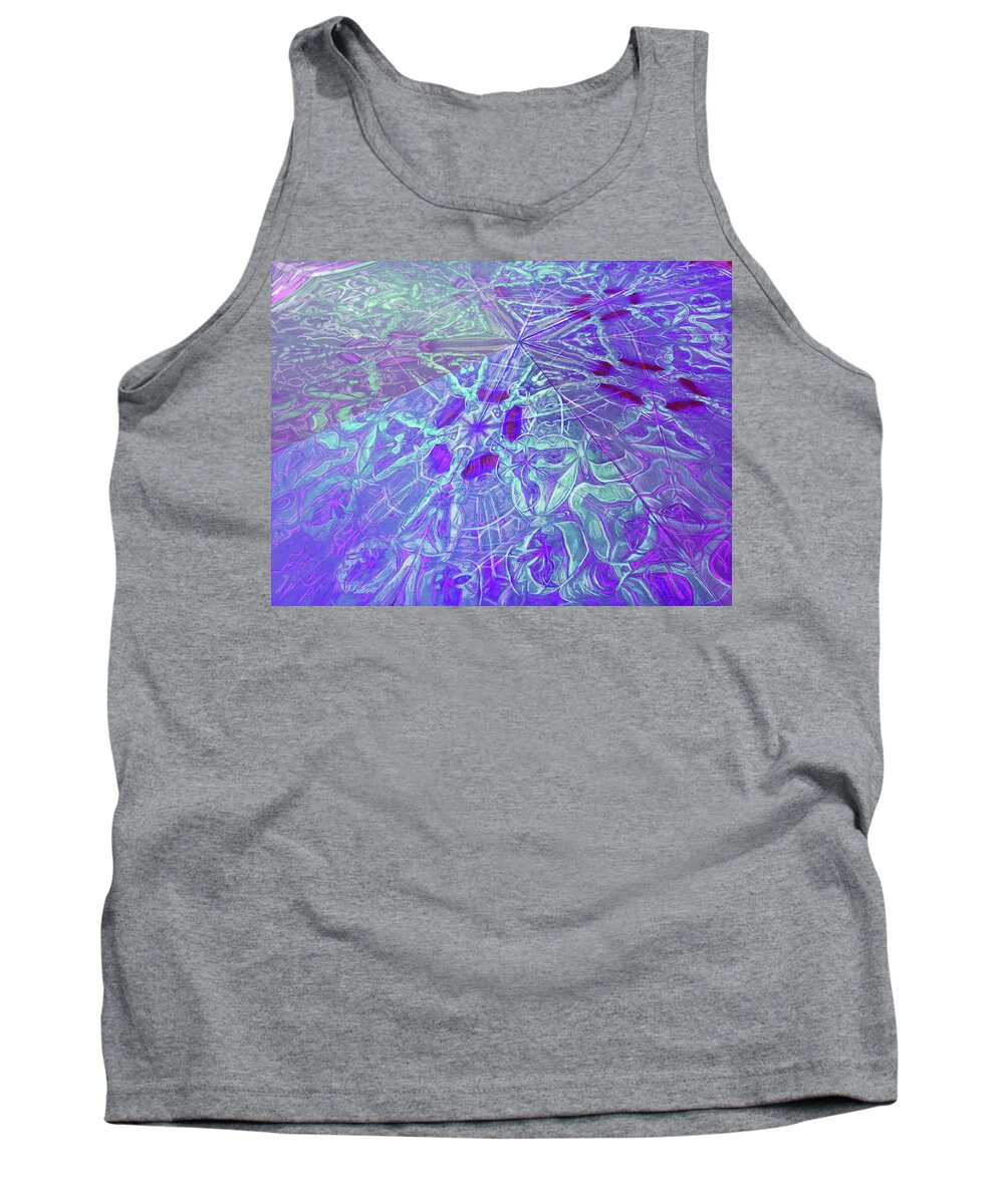 Five Sided Tank Top featuring the painting Organica by Jeremy Robinson