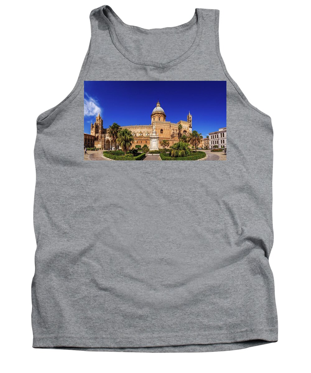 Palermo Tank Top featuring the photograph Palermo Cathedral by Martyn Boyd