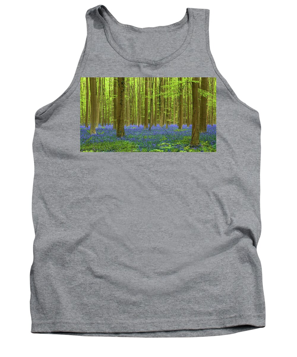 Bluebells Tank Top featuring the photograph Peaceful sight by Jorge Maia