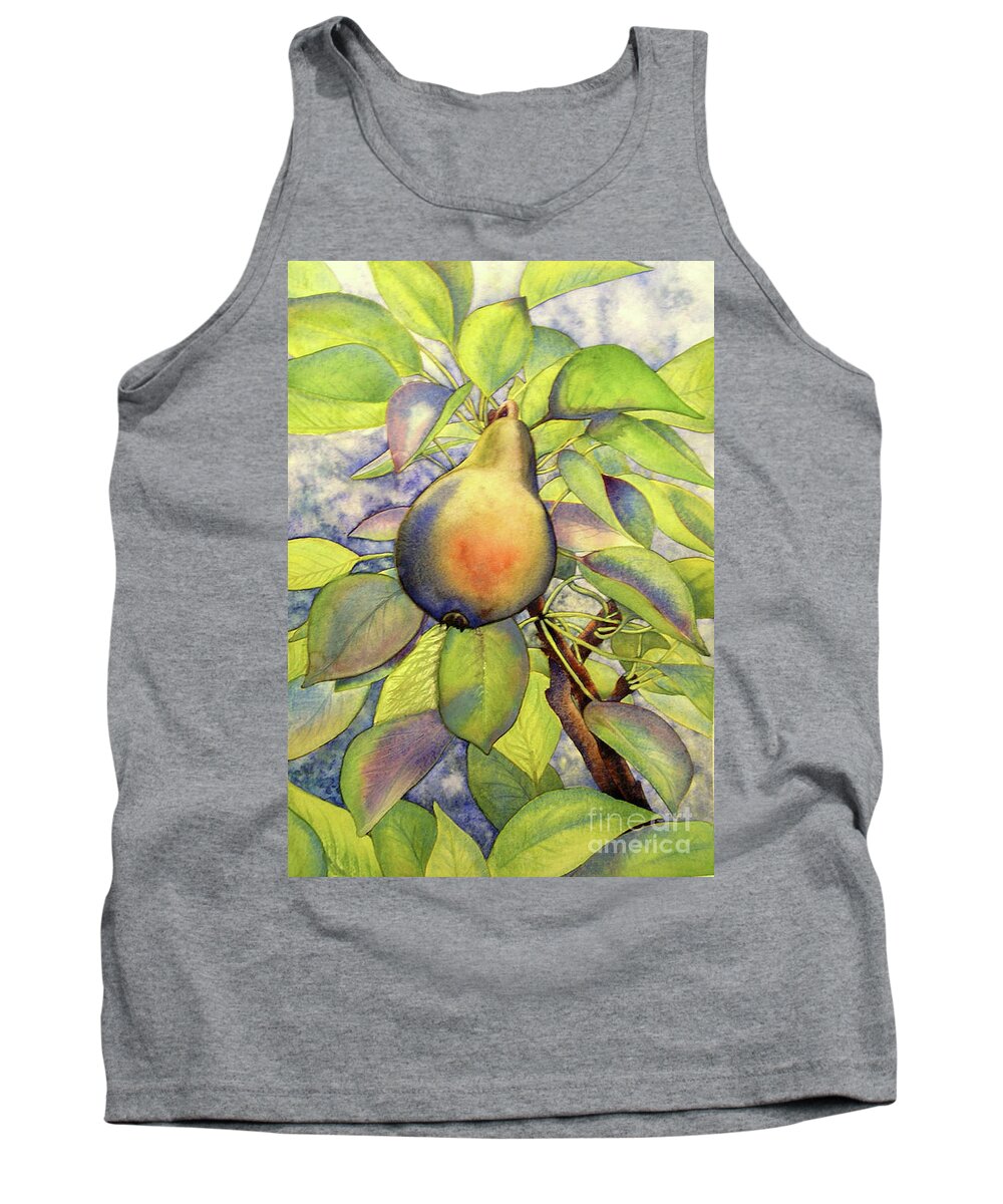 Pear Tank Top featuring the painting Pear of Paradise by Amy Stielstra