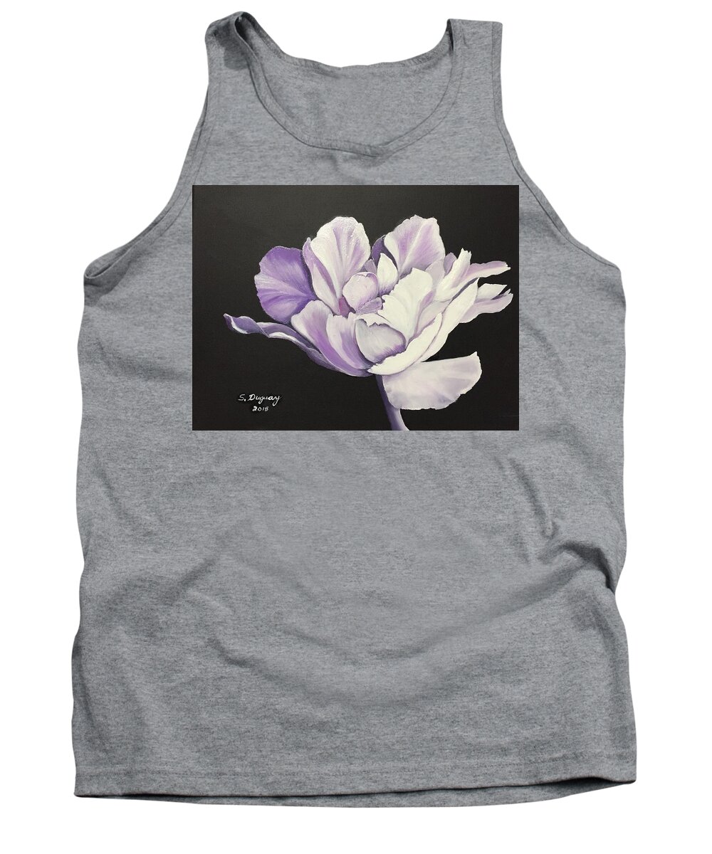 Peony Flower Tank Top featuring the painting Peony by Sharon Duguay