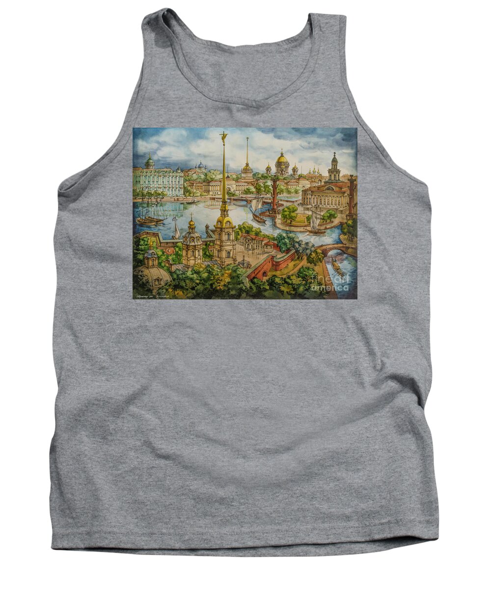 Peter And Paul's Fortress Tank Top featuring the photograph Peter and Paul's Fortress by Maria Rabinky