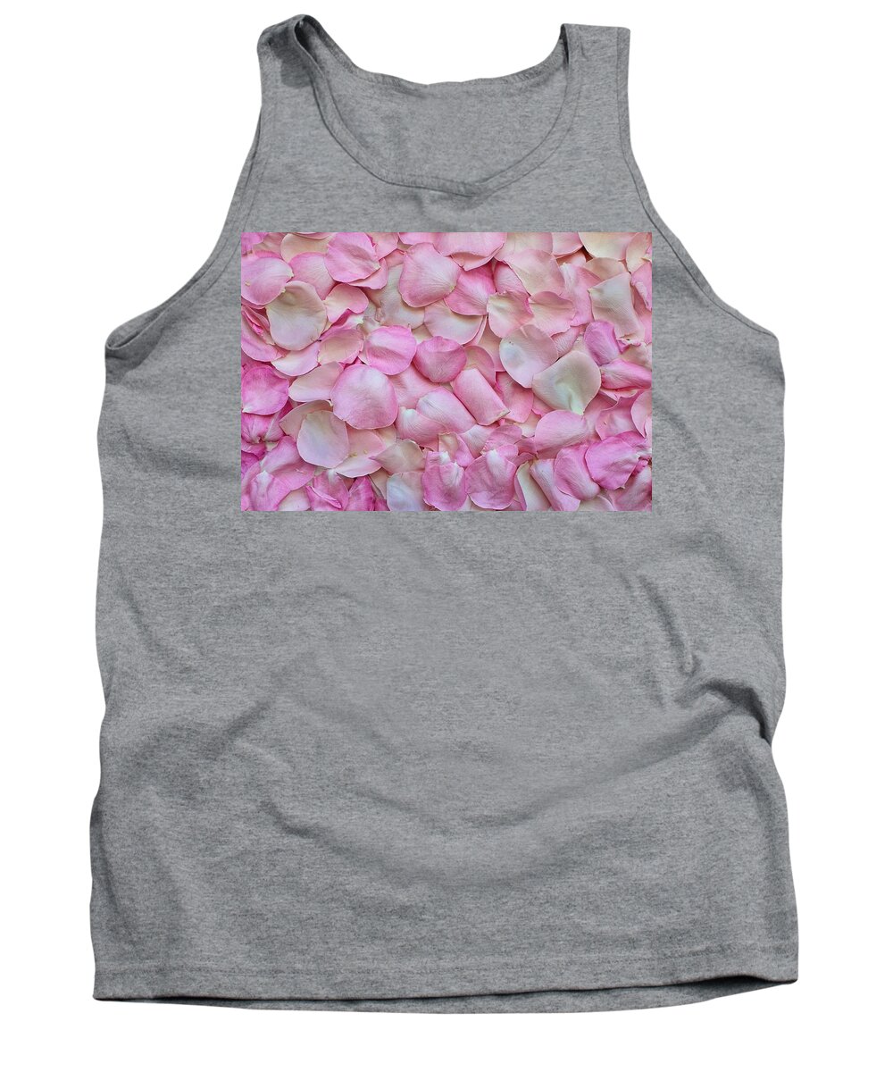 Flower Tank Top featuring the photograph Pink rose petals by Top Wallpapers