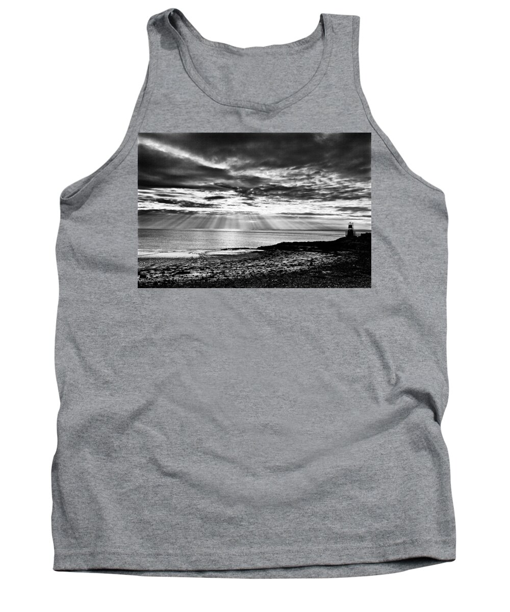 Sea Scapes Tank Top featuring the photograph Portishead Lighthouse by Mark Egerton