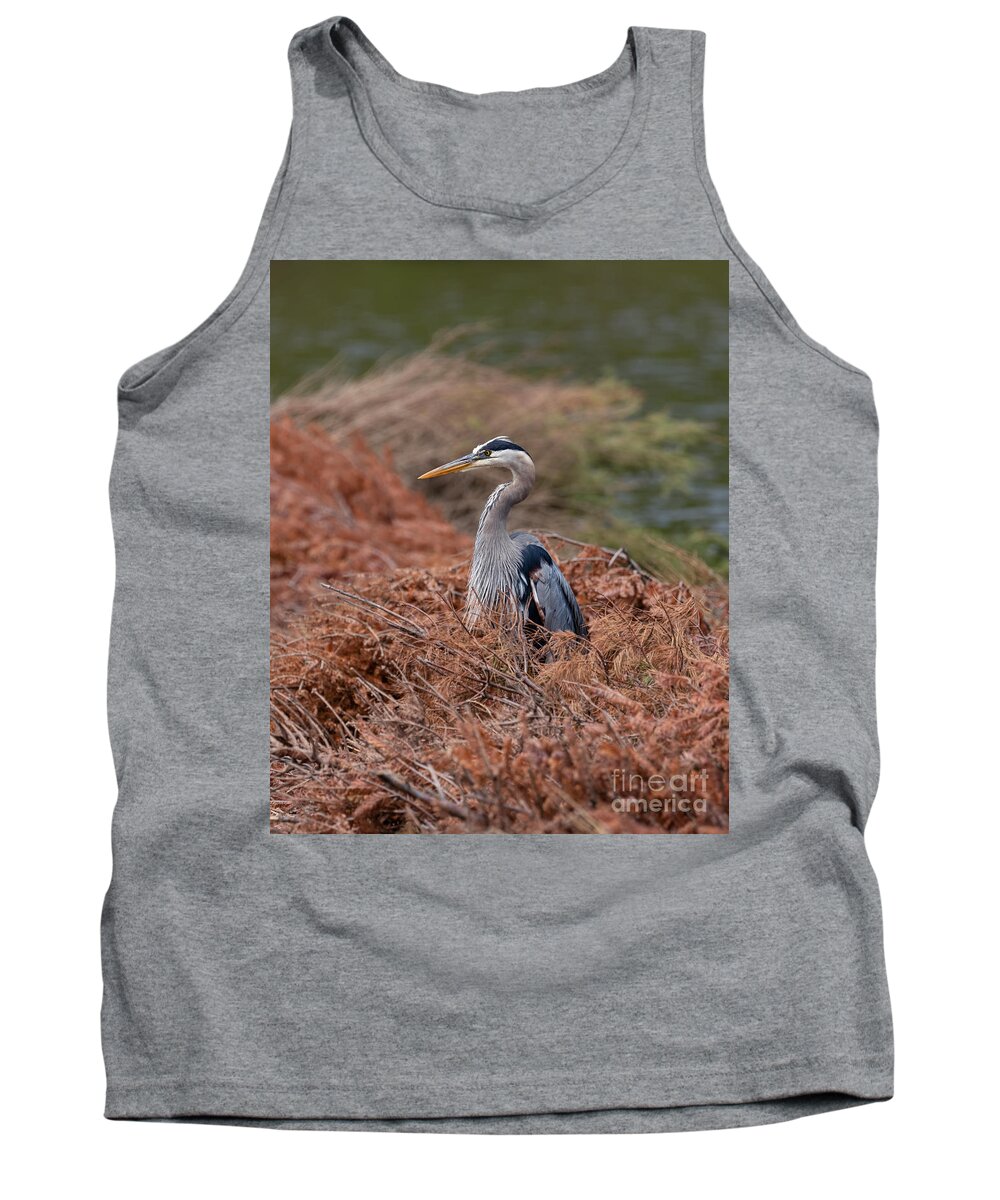 Photography Tank Top featuring the photograph Pretty Blue by Alma Danison