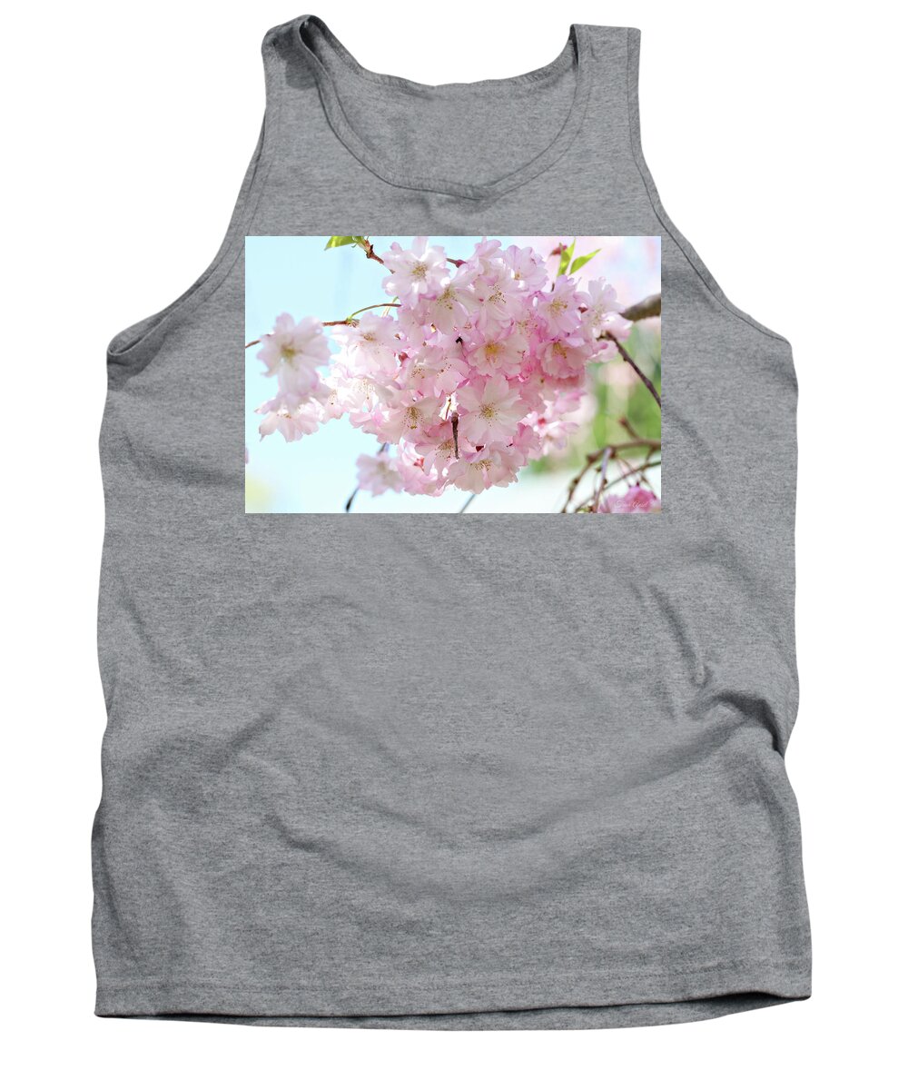Flowers Tank Top featuring the photograph Pretty Pink Blossoms by Trina Ansel