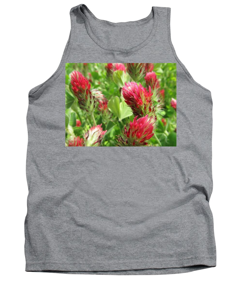 Summer Tank Top featuring the photograph Crimson Clover - #6380 by StormBringer Photography