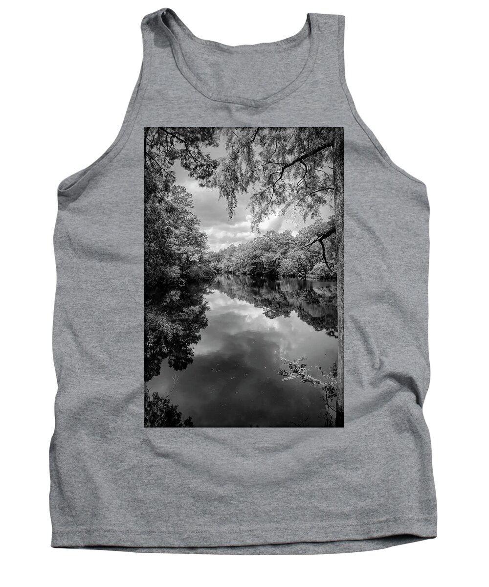 Water Tank Top featuring the photograph Reflections Of Nature by Elaine Malott