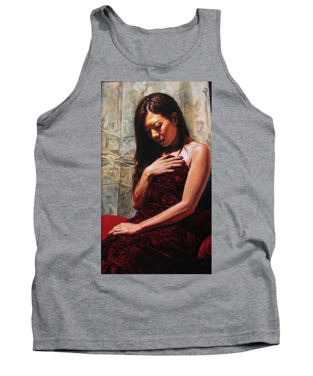 Oil Painting Tank Top featuring the painting Remembrance by Patrick Whelan