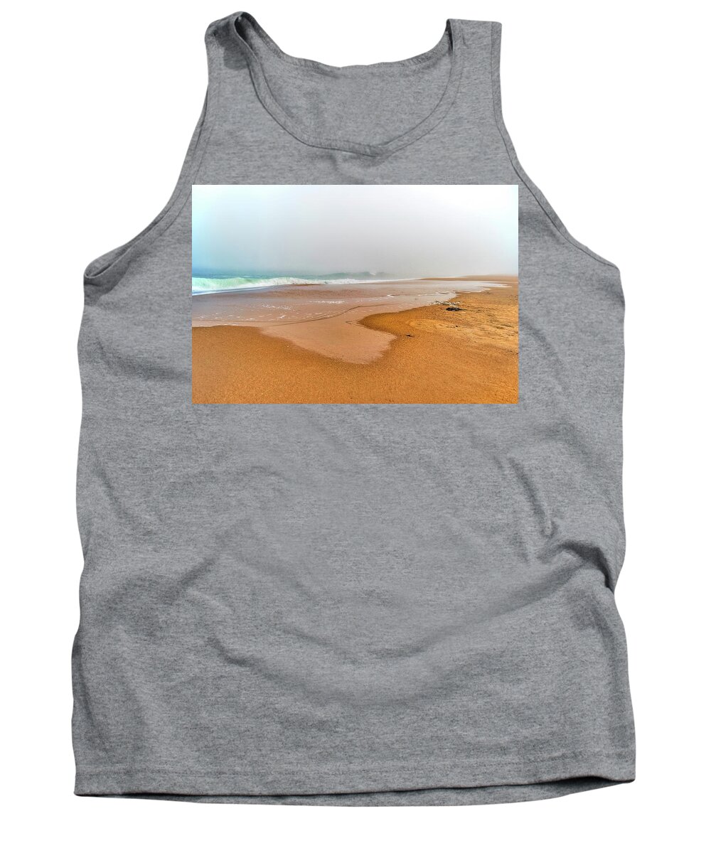 Fog Tank Top featuring the photograph Fog on the Atlantic by Cordia Murphy