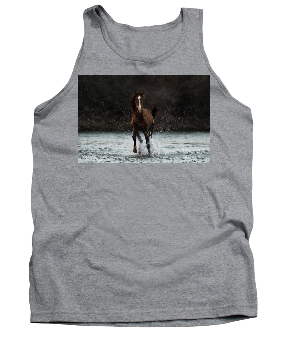 Action Tank Top featuring the photograph River Run 2 by Shannon Hastings
