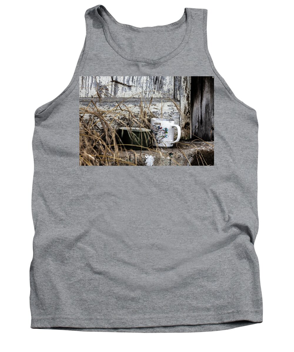 Photo Tank Top featuring the photograph Road side coffee by Jason Hughes