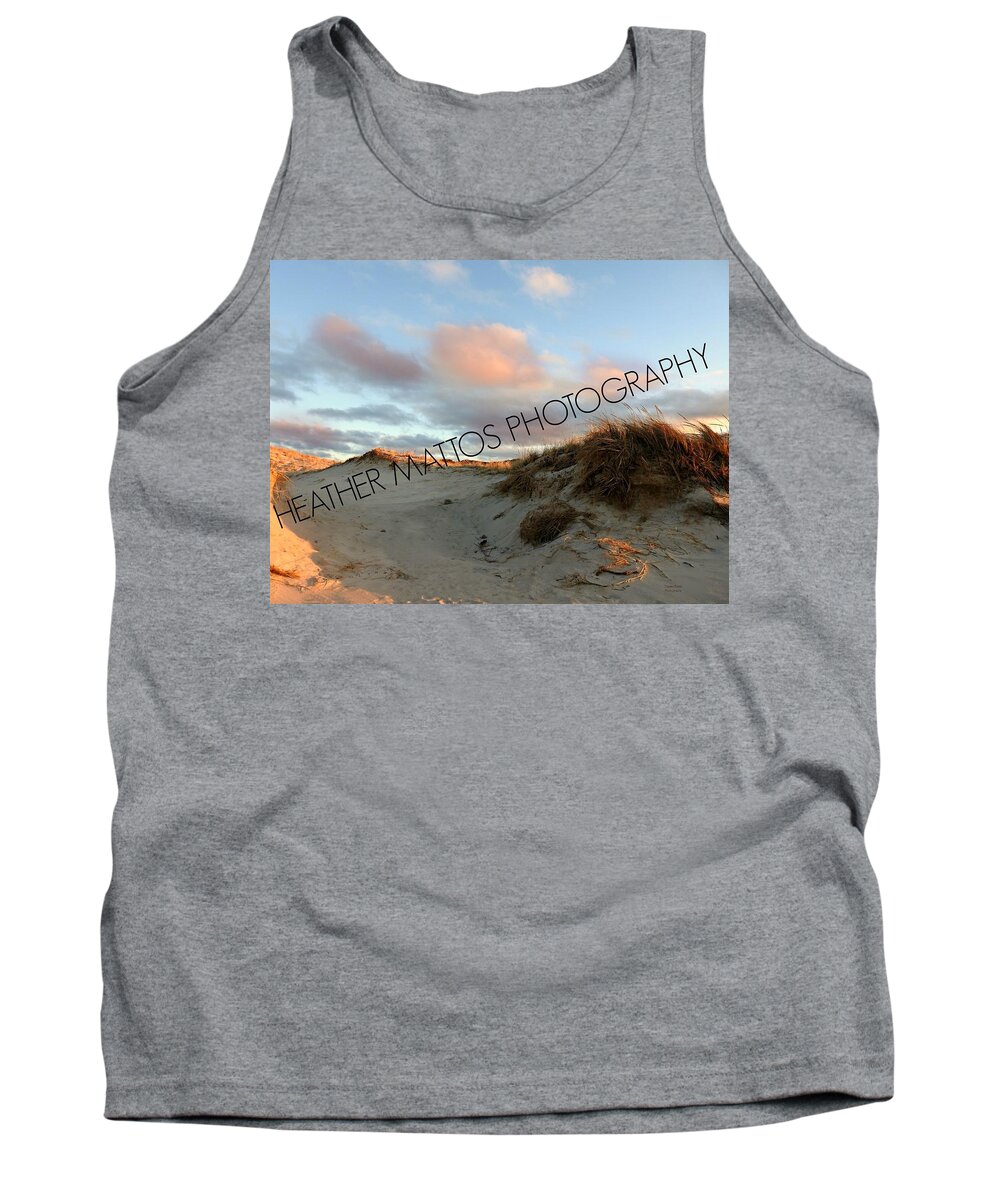 Sand Dunes Tank Top featuring the photograph Sand Dunes and Clouds by Heather M Photography