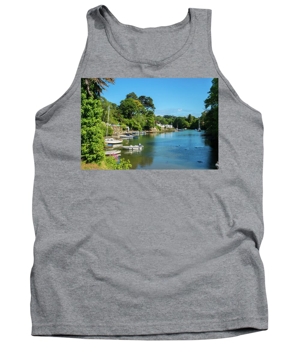 Britain Tank Top featuring the photograph Scenic Cornwall - Port Navas by Seeables Visual Arts
