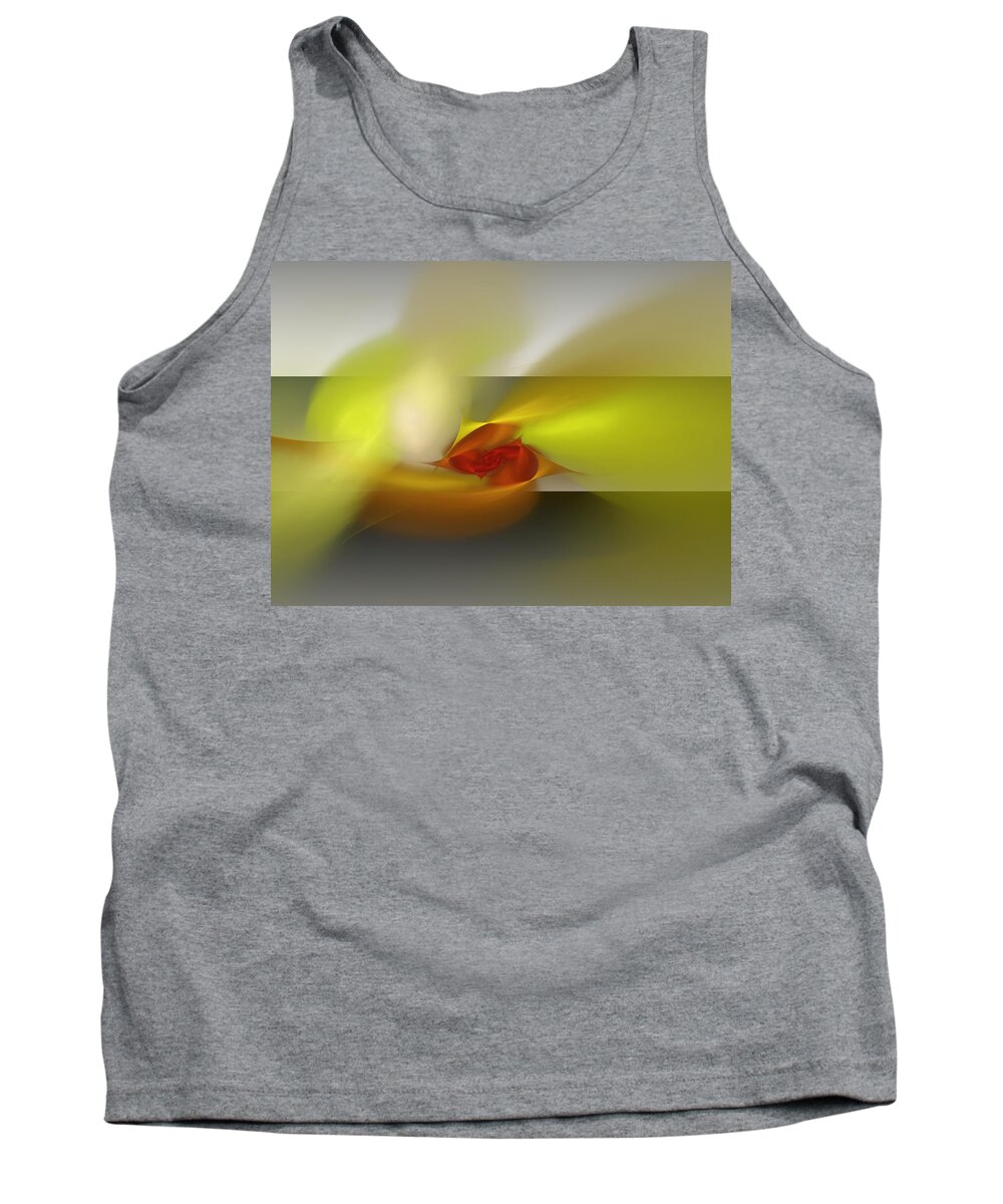 Art Tank Top featuring the digital art Signals Through the Flames by Jeff Iverson
