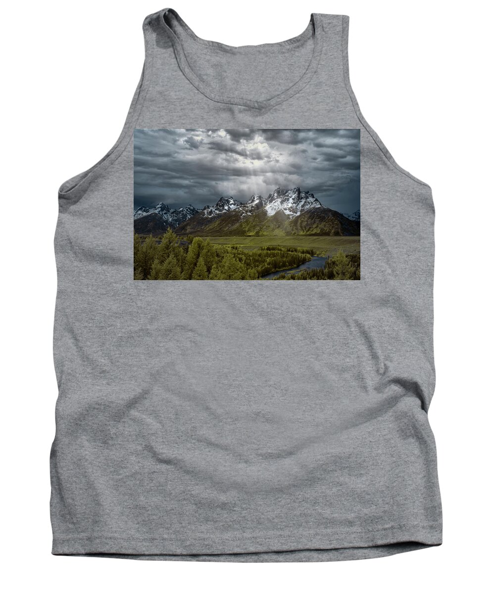 Tetons Tank Top featuring the photograph Snake River Tetons by Jon Glaser