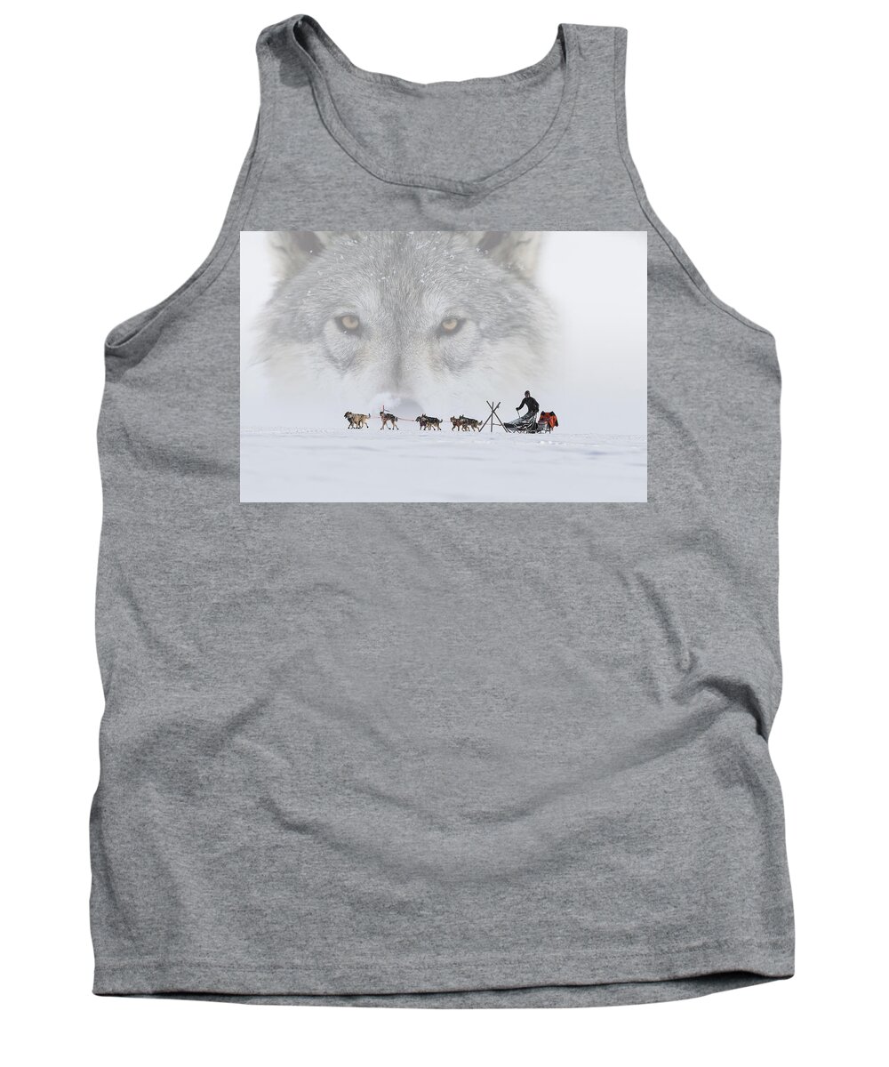 Iditarod Tank Top featuring the photograph Spirit of the Run by Scott Slone