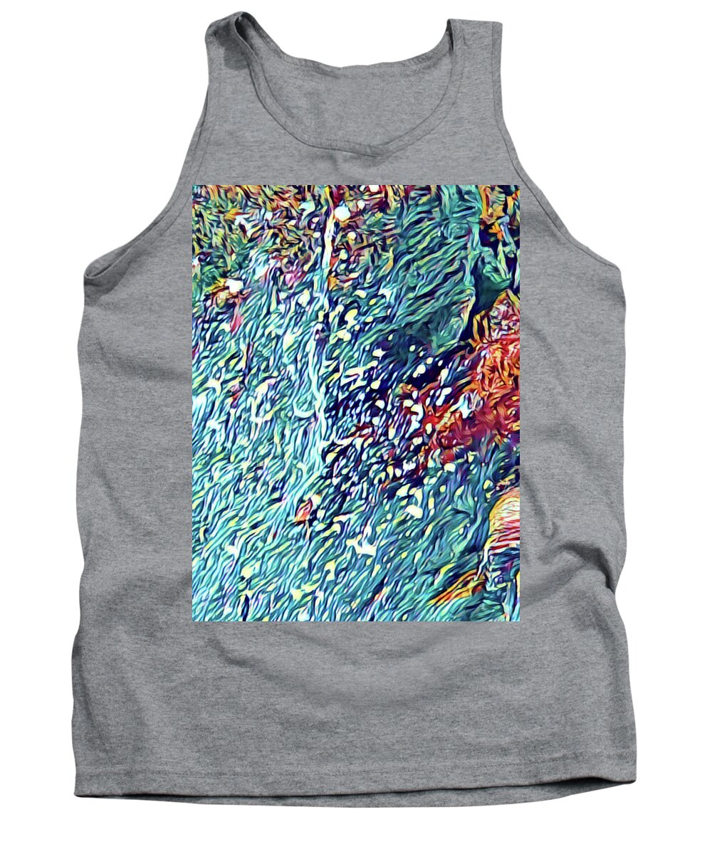 #flowwersofaloha #aloha #flowers #splashofblue #splash #blue #ocean Tank Top featuring the photograph Splash by Joalene Young