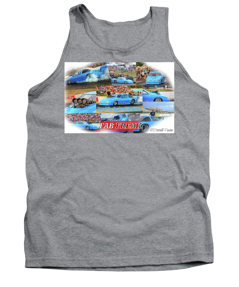 Jared Tank Top featuring the drawing Street outlaws - Squirrel by Darrell Foster
