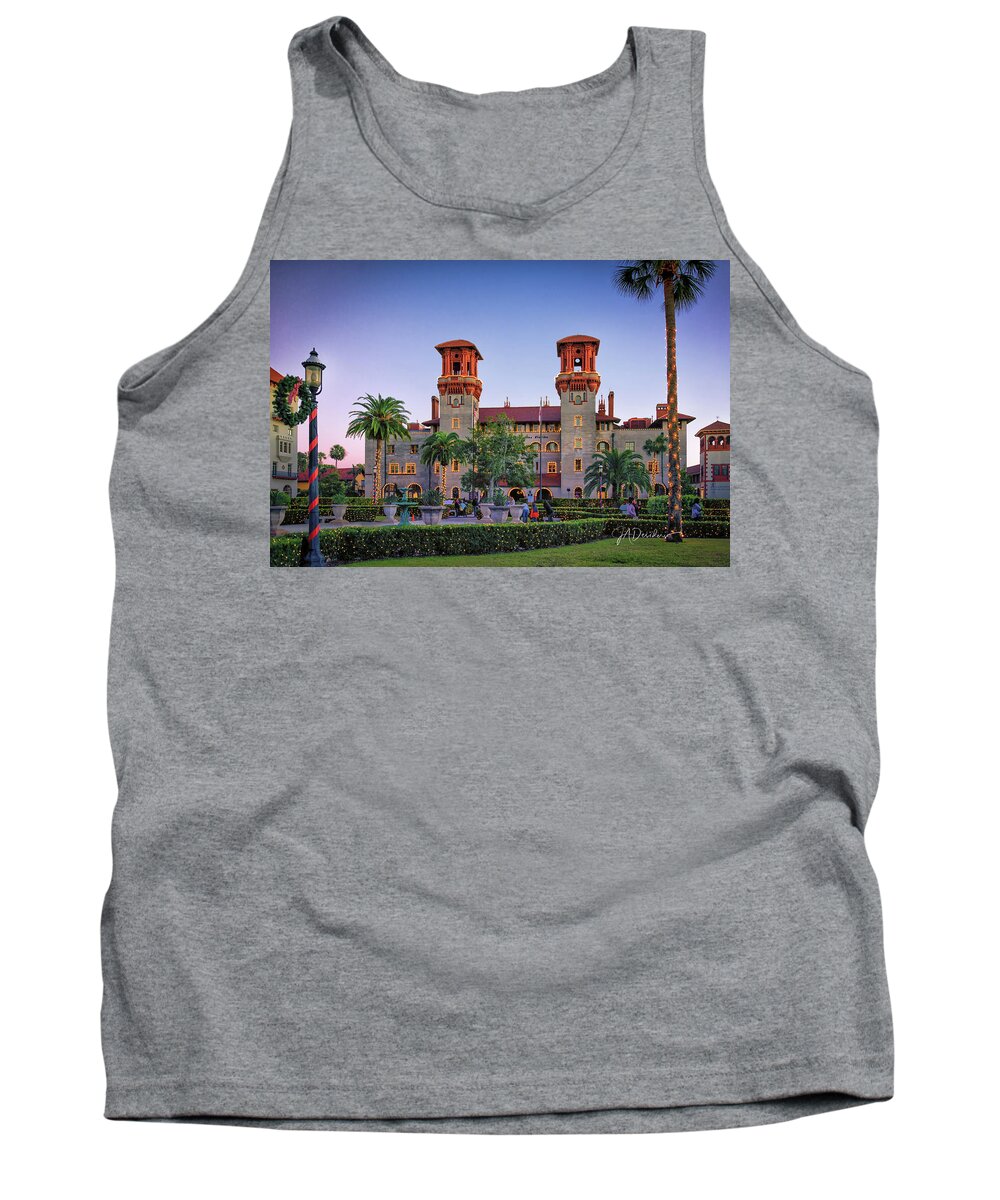 St. Augustine Tank Top featuring the photograph Ancient City - Lightner Lights by Joseph Desiderio