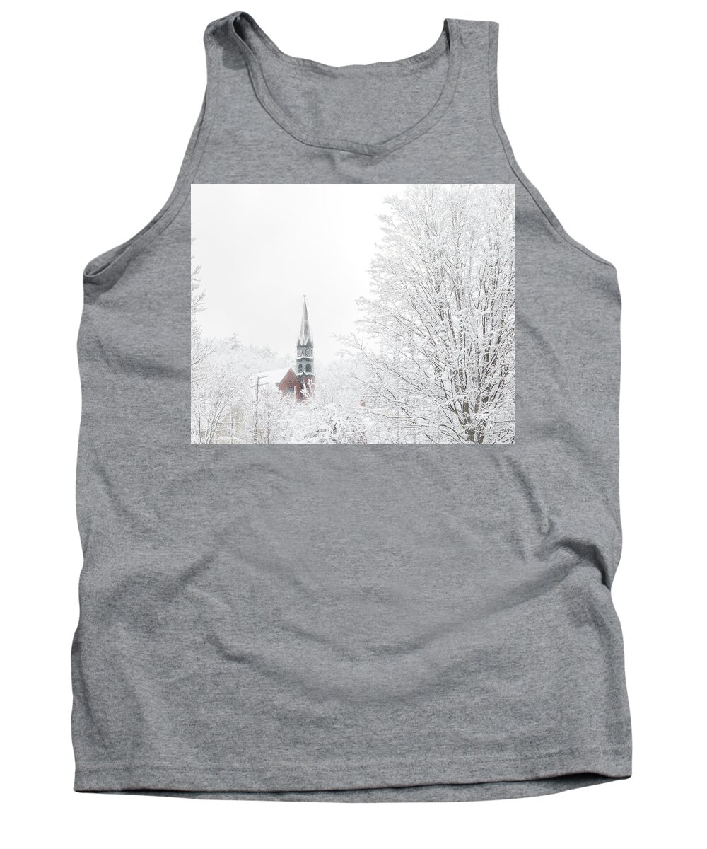 Vermont Tank Top featuring the photograph St Elizabeth Snow by Tim Kirchoff