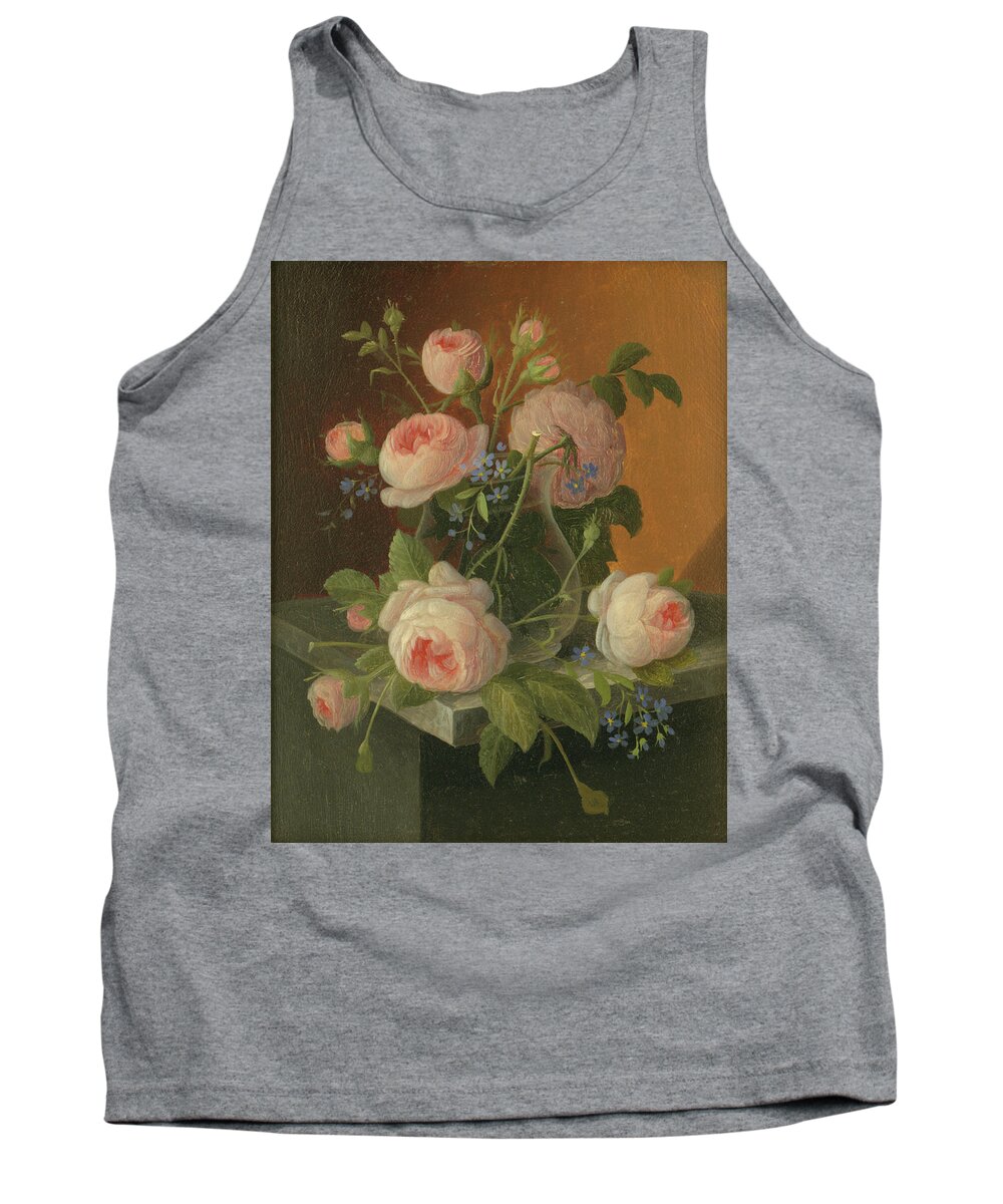Still Tank Top featuring the painting Still Life with Roses, circa 1860 by Severin Roesen