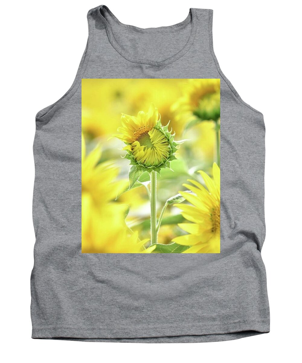 Sunflower Tank Top featuring the photograph Sumertime by Carolyn Mickulas