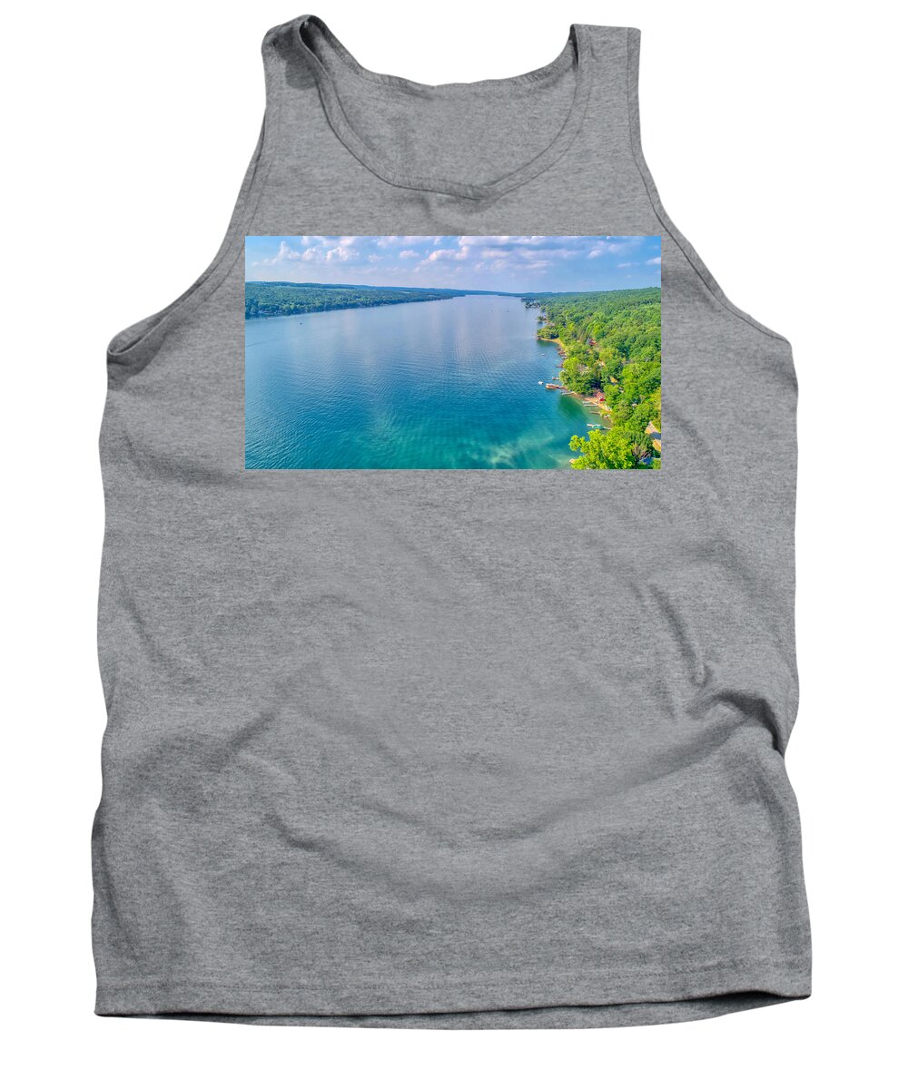 Finger Lakes Tank Top featuring the photograph Summer On Keuka Lake by Anthony Giammarino