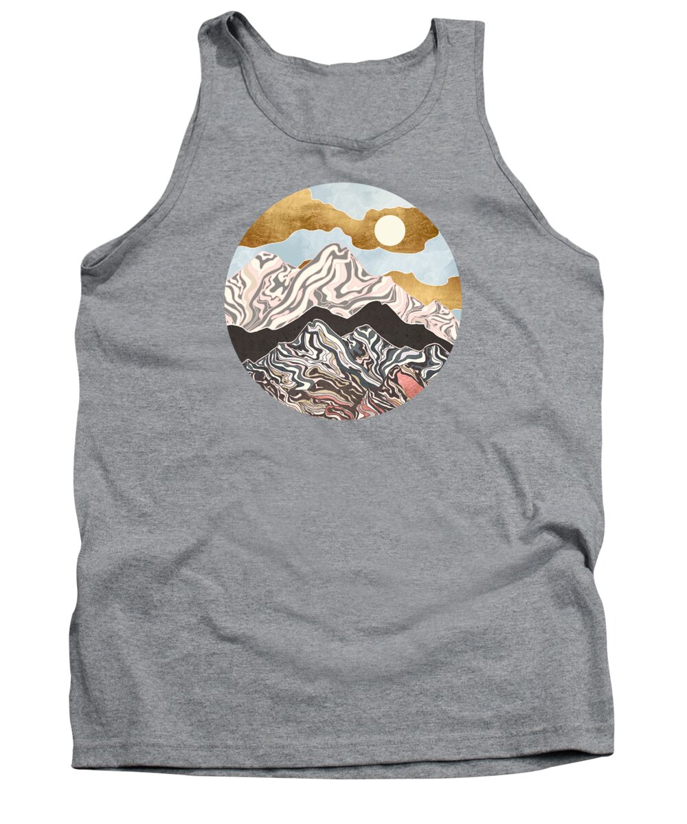 Summer Tank Top featuring the digital art Summer Sky by Spacefrog Designs