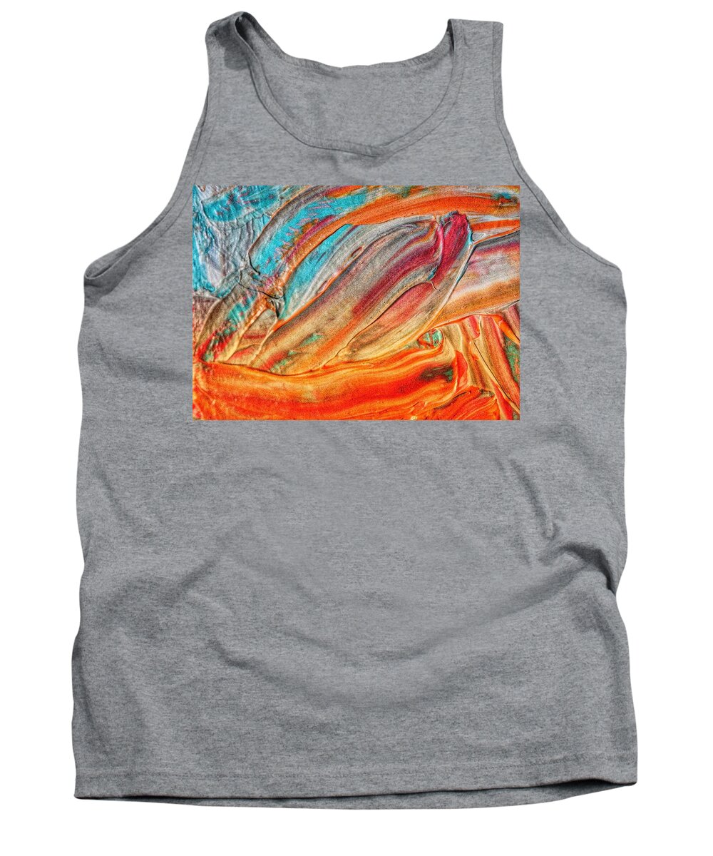 Acrylics Painting Tank Top featuring the painting Summer Sunset by Bonnie Bruno